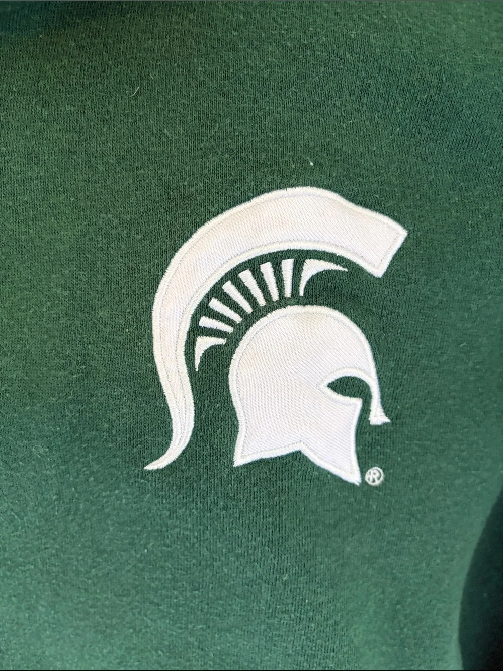 Men's Michigan State Green Quarter-Zip crew neck Pullover